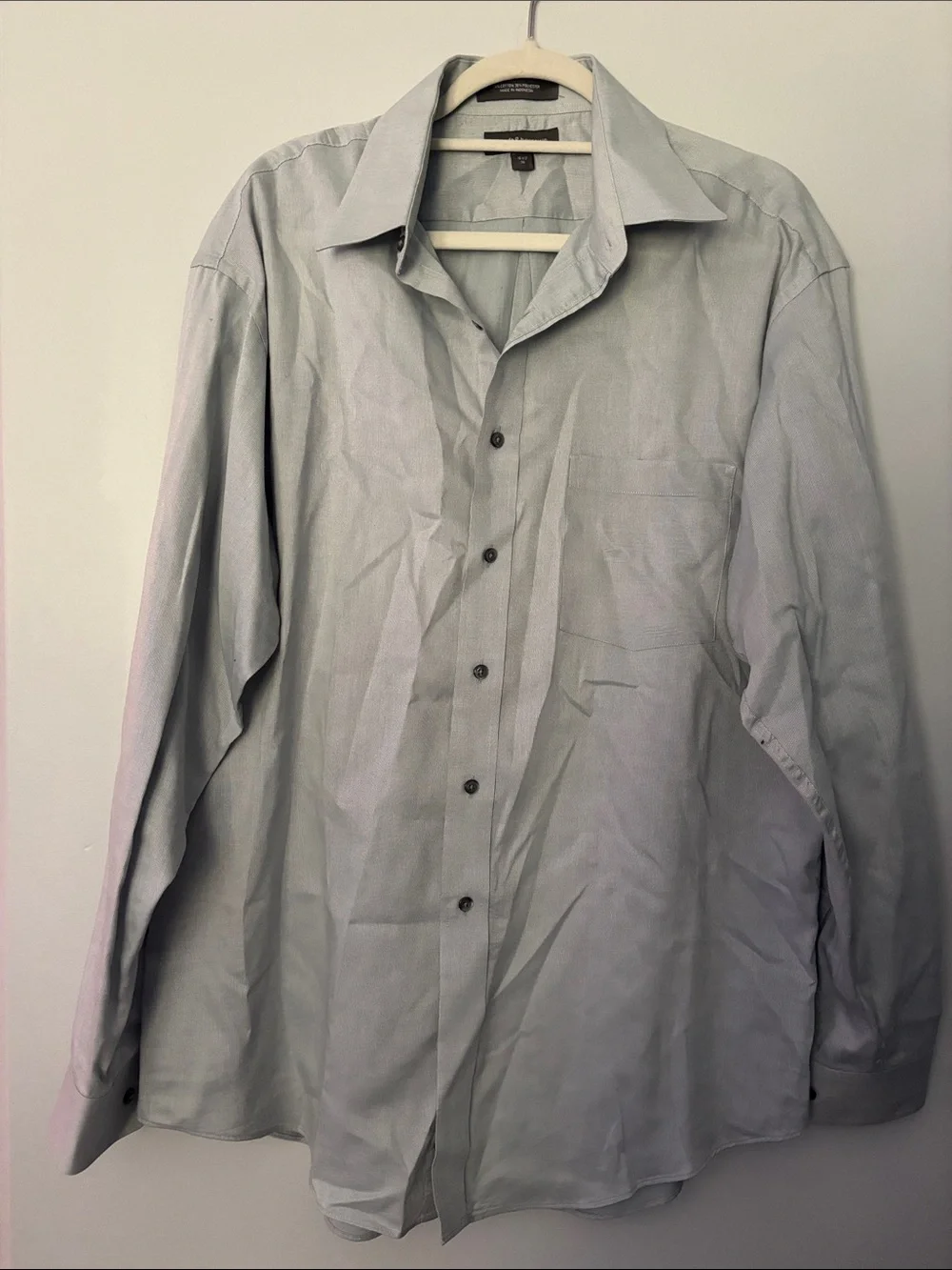 croft & barrow Light Gray Men's Dress Shirt